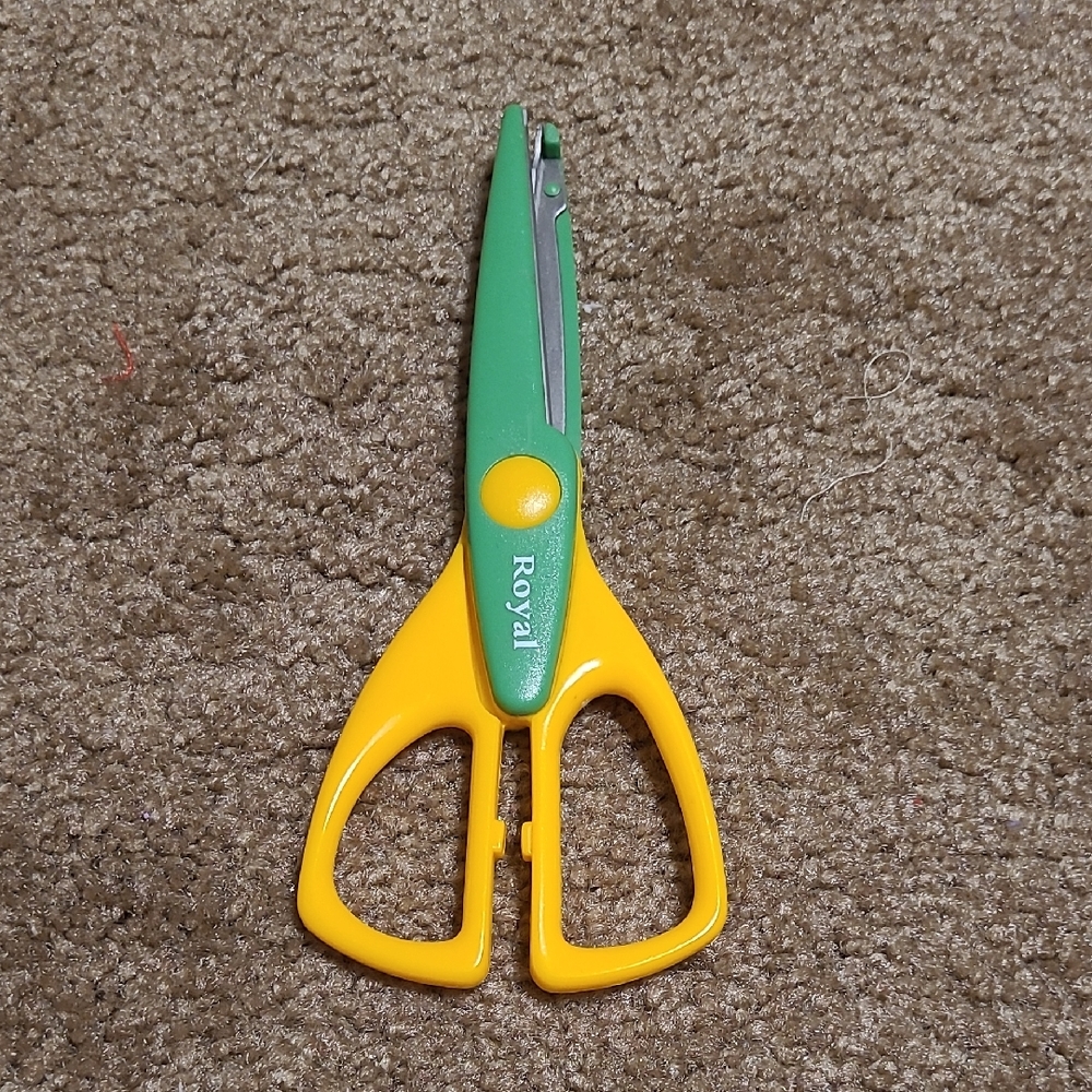 Royal Yellow & Green Craft Scissors